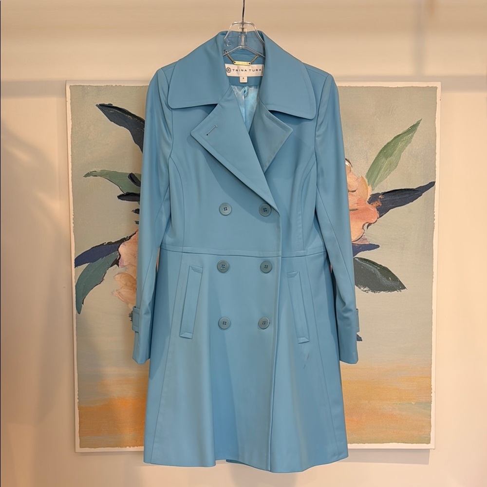 Trina Turk “Tara” Fit & Flare Coat - double breasted